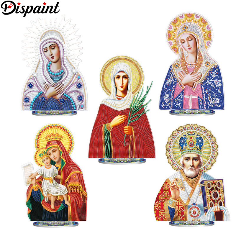 Embroidery Jesus - Dispaint 5D Kryształ Religijny Jezus Diamentowy
