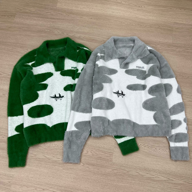 Embroidery Font - Sweter Streetwear Trend House of Errors,