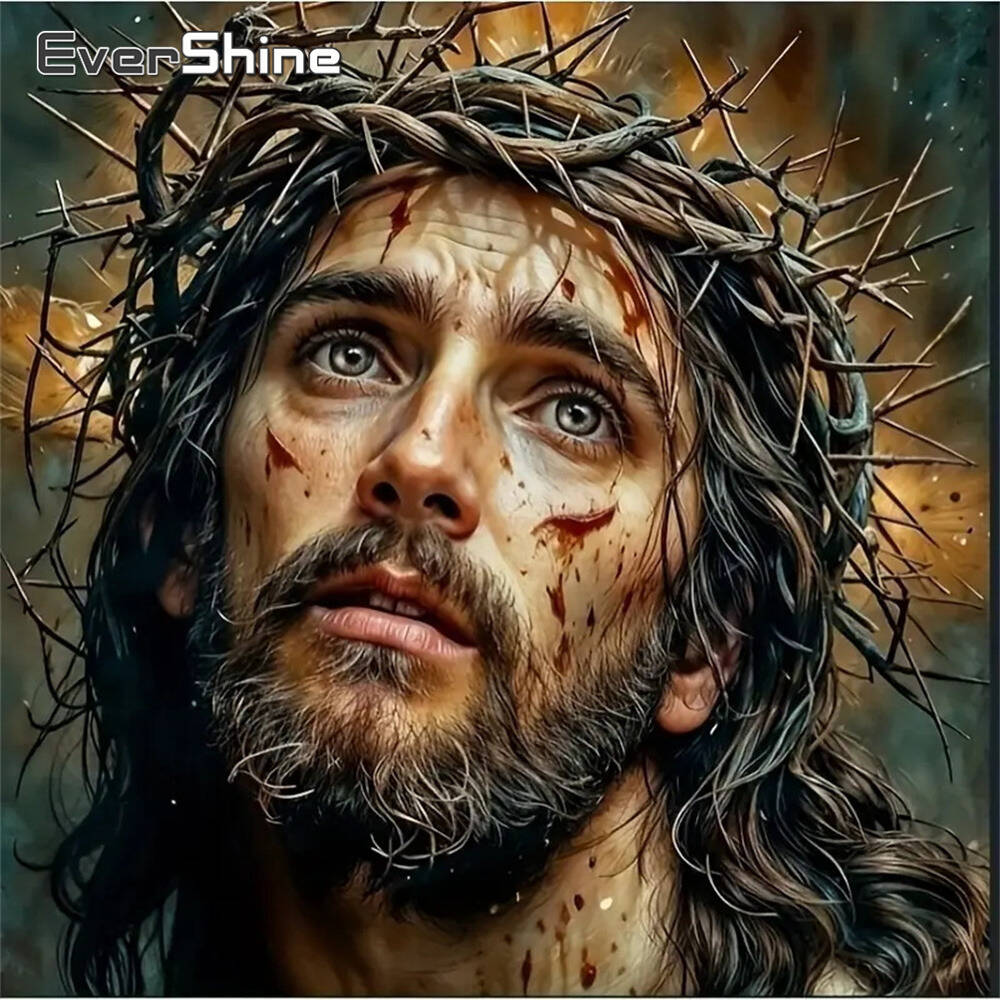 Embroidery Jesus - Evershine Diamentowe Malowanie Pies Zwierzę Kreskówka