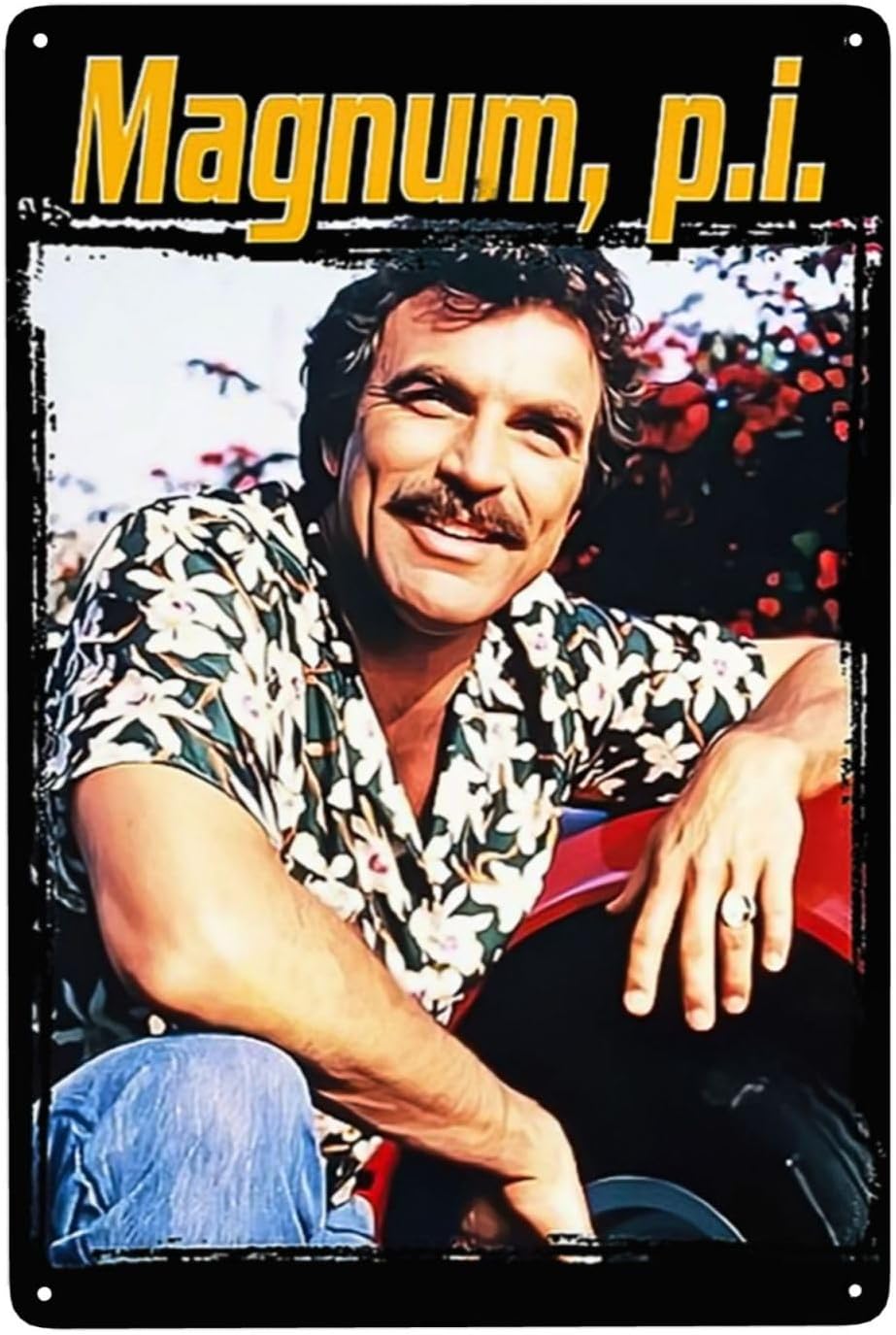 Embroidery Water - CASOWAT Tom Actor Selleck Metalowy Znak
