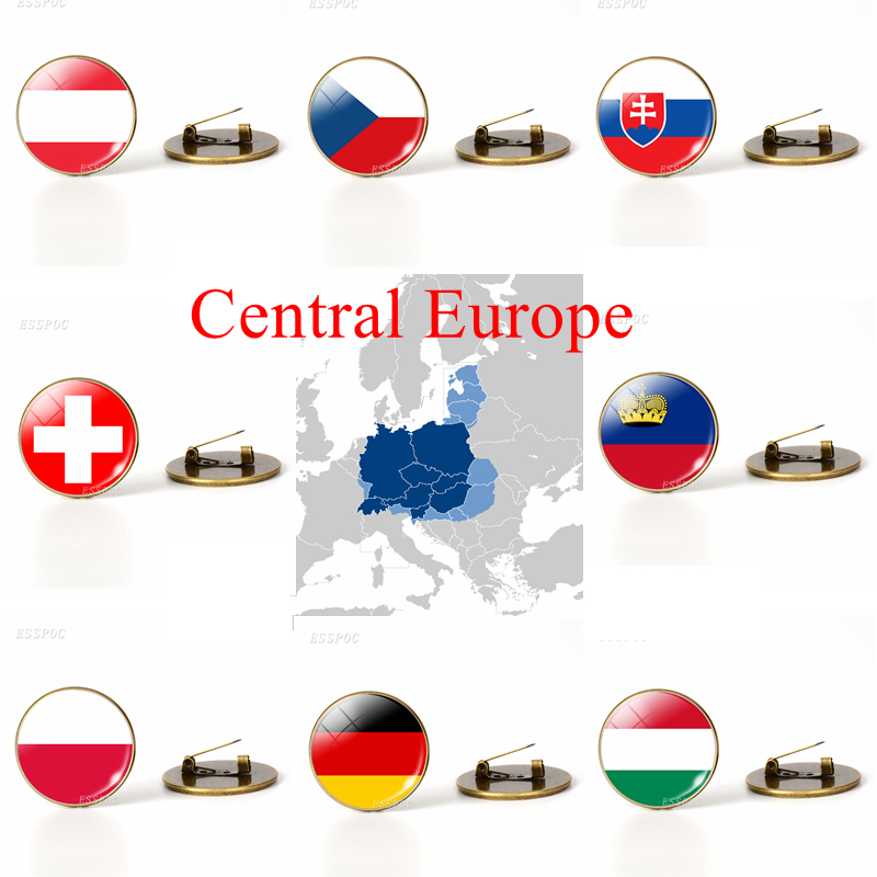 Embroidery Australia - Europa środkowa: Austria polska niemcy flaga