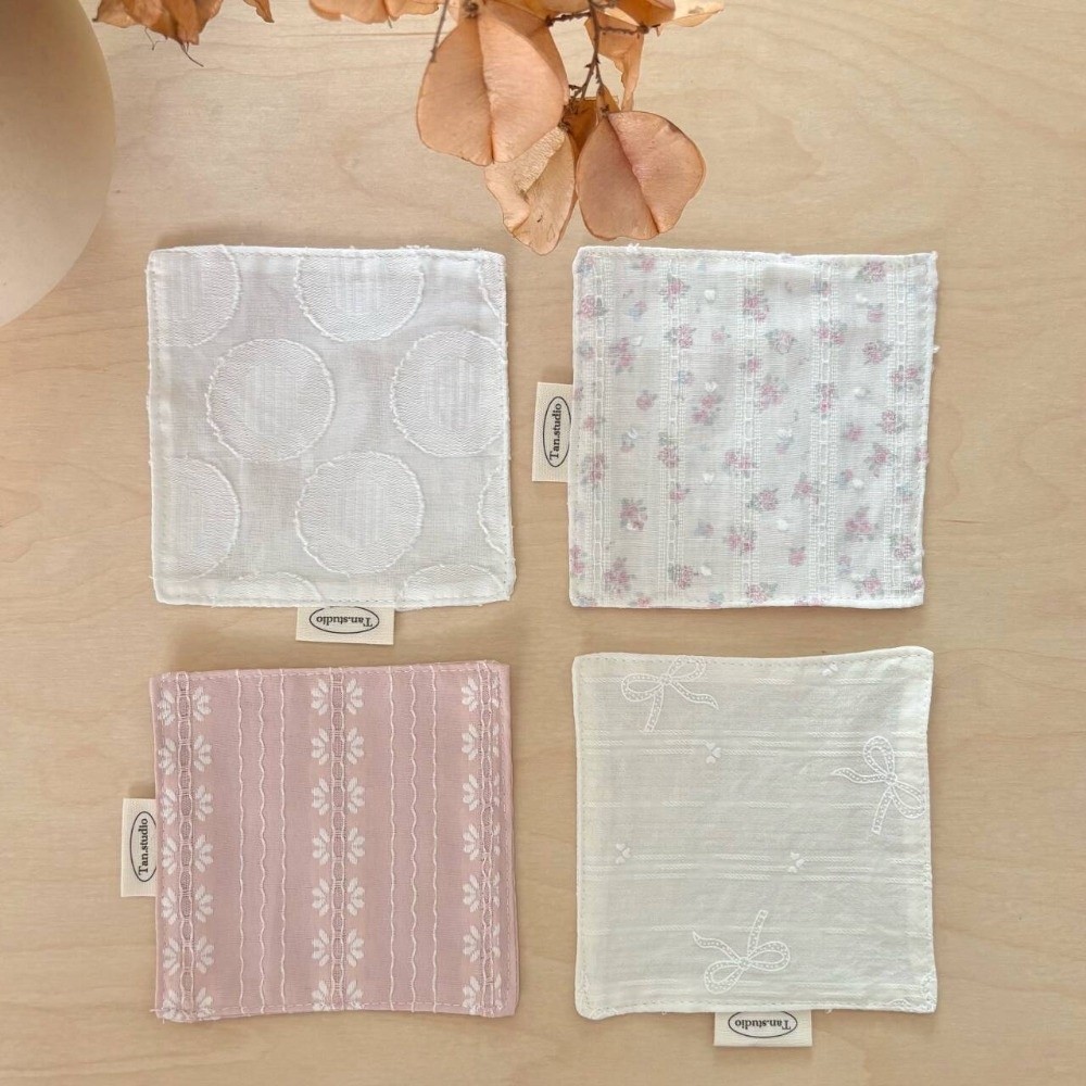 Embroidery Water - Nowa bawełniana podkładka pod kubek z
