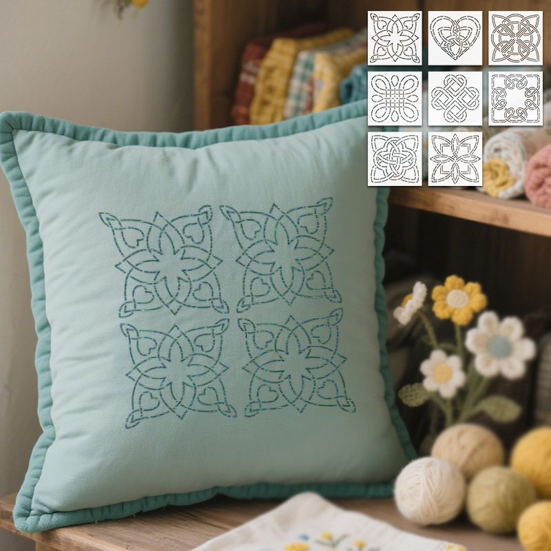 Embroidery Free Pattern - YOMDID 8 szt. Szablony do szycia