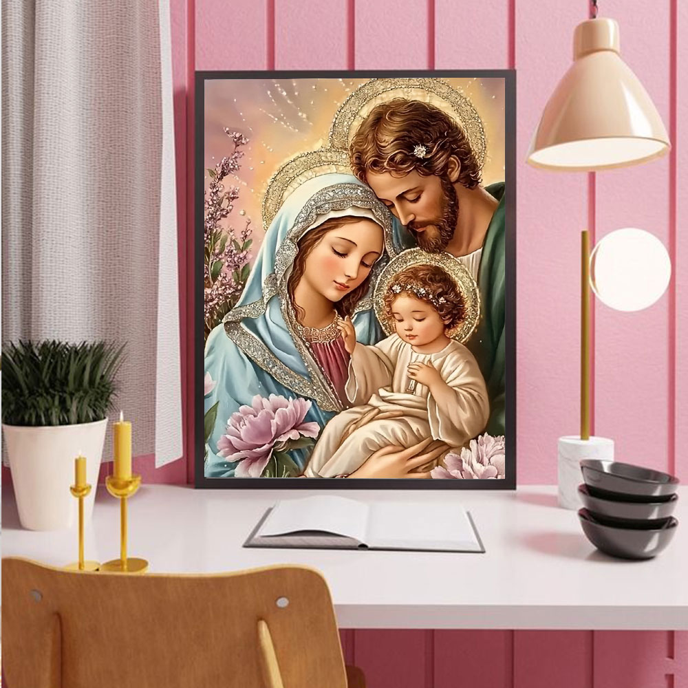 Obraz diamentowy 5D bez ramy,  – Embroidery Jesus recenzja i cena
