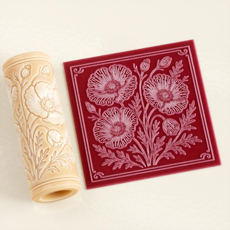 Wałek do gliny z motywem kwiat – Embroidery Texture recenzja i cena
