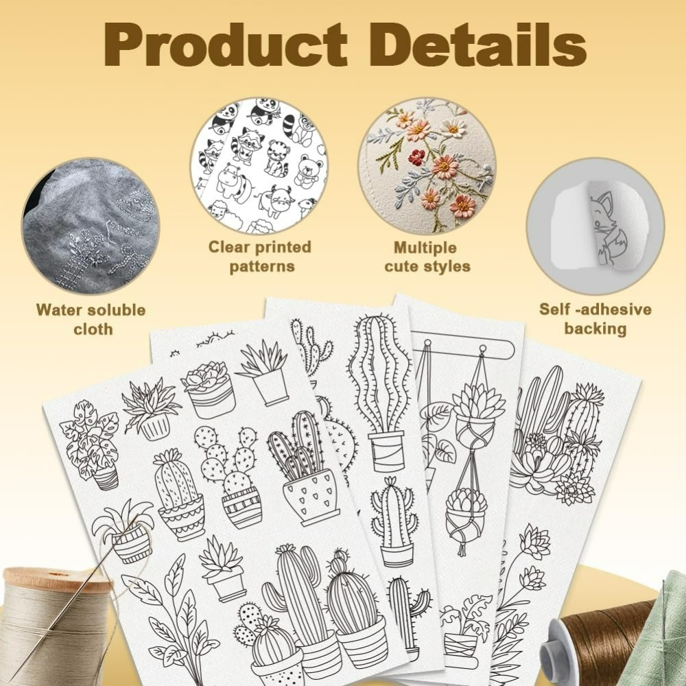 30 szt. Stabilizatorów do haft – Embroidery Free Pattern recenzja i cena