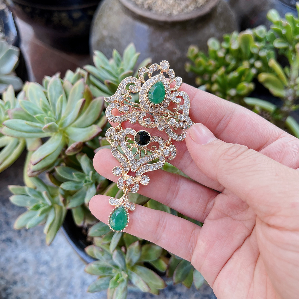 Złota kolorowa turecka broszka – Embroidery Australia recenzja i cena