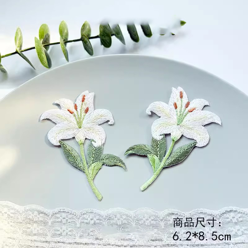 2 pary dekoracyjnych naszywek  – Embroidery Design 3D recenzja i cena