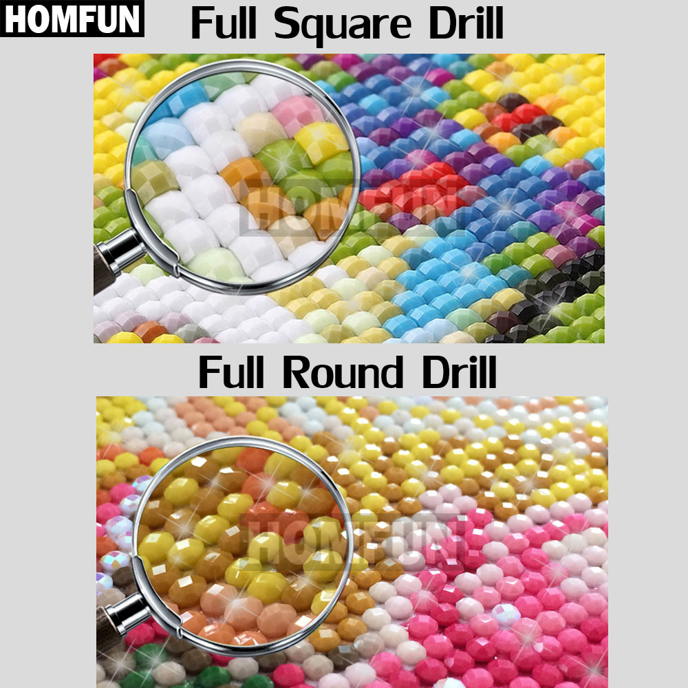 HOMFUN AB pełny haft diamentow – Embroidery Cross Stitch Patterns recenzja i cena