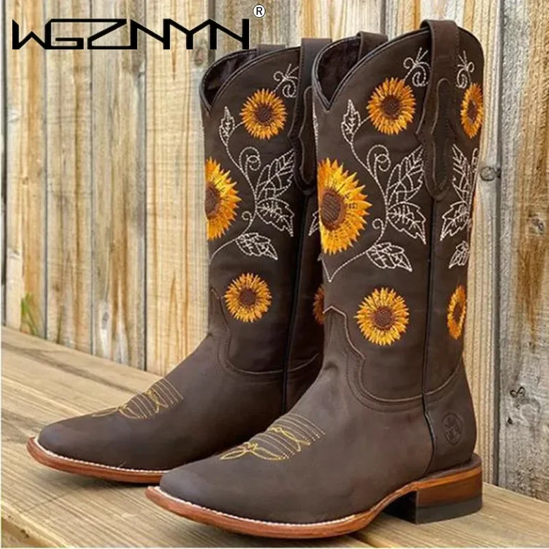 Damskie botki w kolorze kawowy – Embroidery Design recenzja i cena