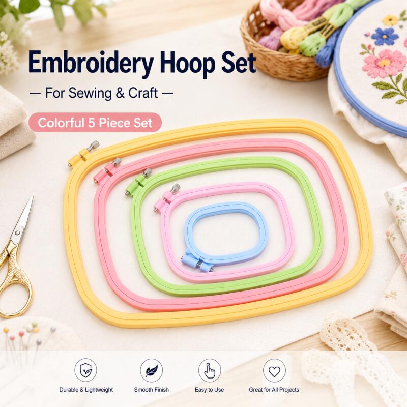 1/2 szt. Plastikowe kwadratowe – Embroidery Ring Sizes recenzja i cena
