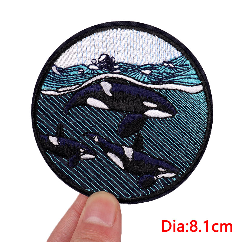 Van gogh fale naszywka zwierzą – Embroidery Whale recenzja i cena