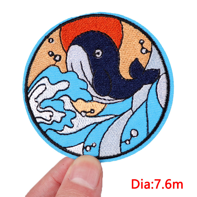 Van gogh fale naszywka zwierzą – Embroidery Whale recenzja i cena