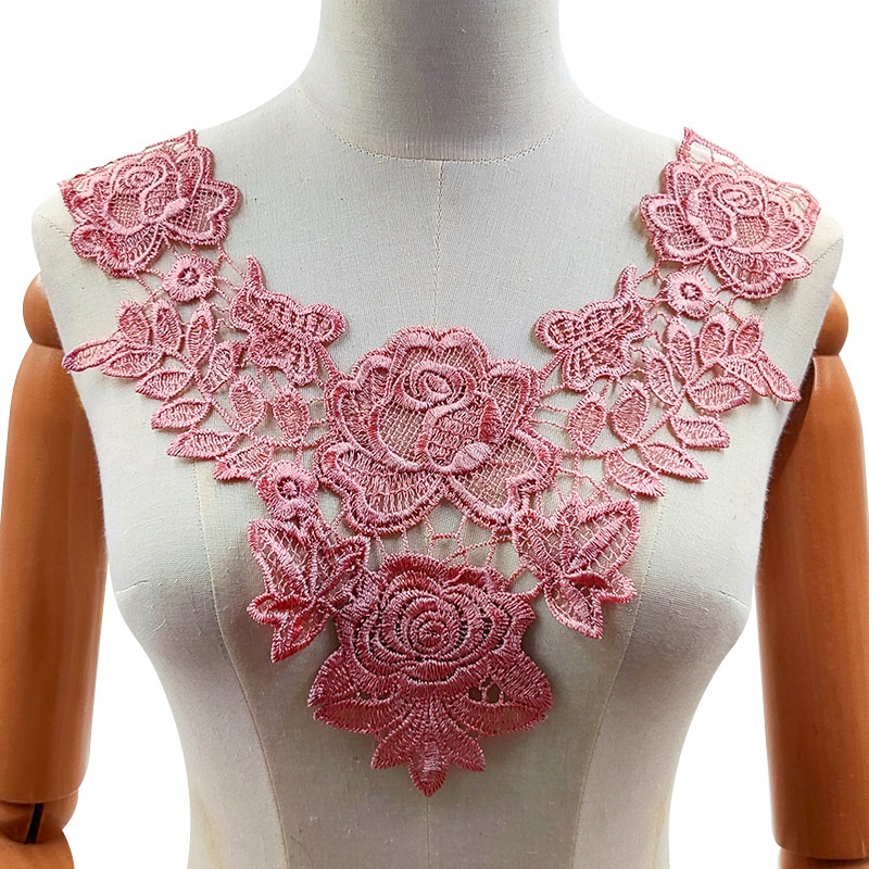 2 szt. Aplikacja z koronki roz – Embroidery Water recenzja i cena