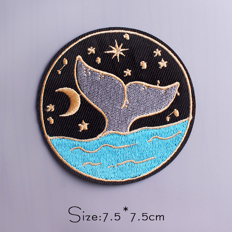 Naszywka haftowana fala wielor – Embroidery Whale recenzja i cena