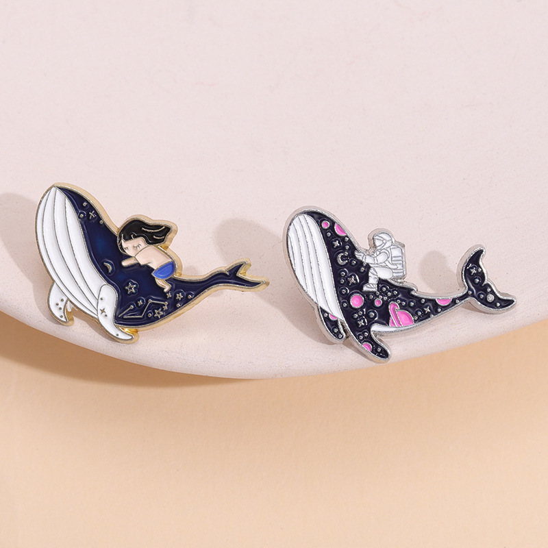 Wieloryb morski delfin emaliow – Embroidery Whale recenzja i cena