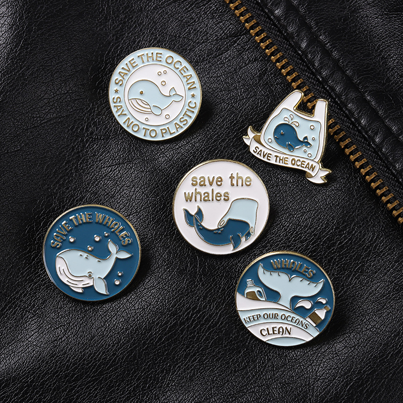 Urocze broszki w kształcie wie – Embroidery Whale recenzja i cena
