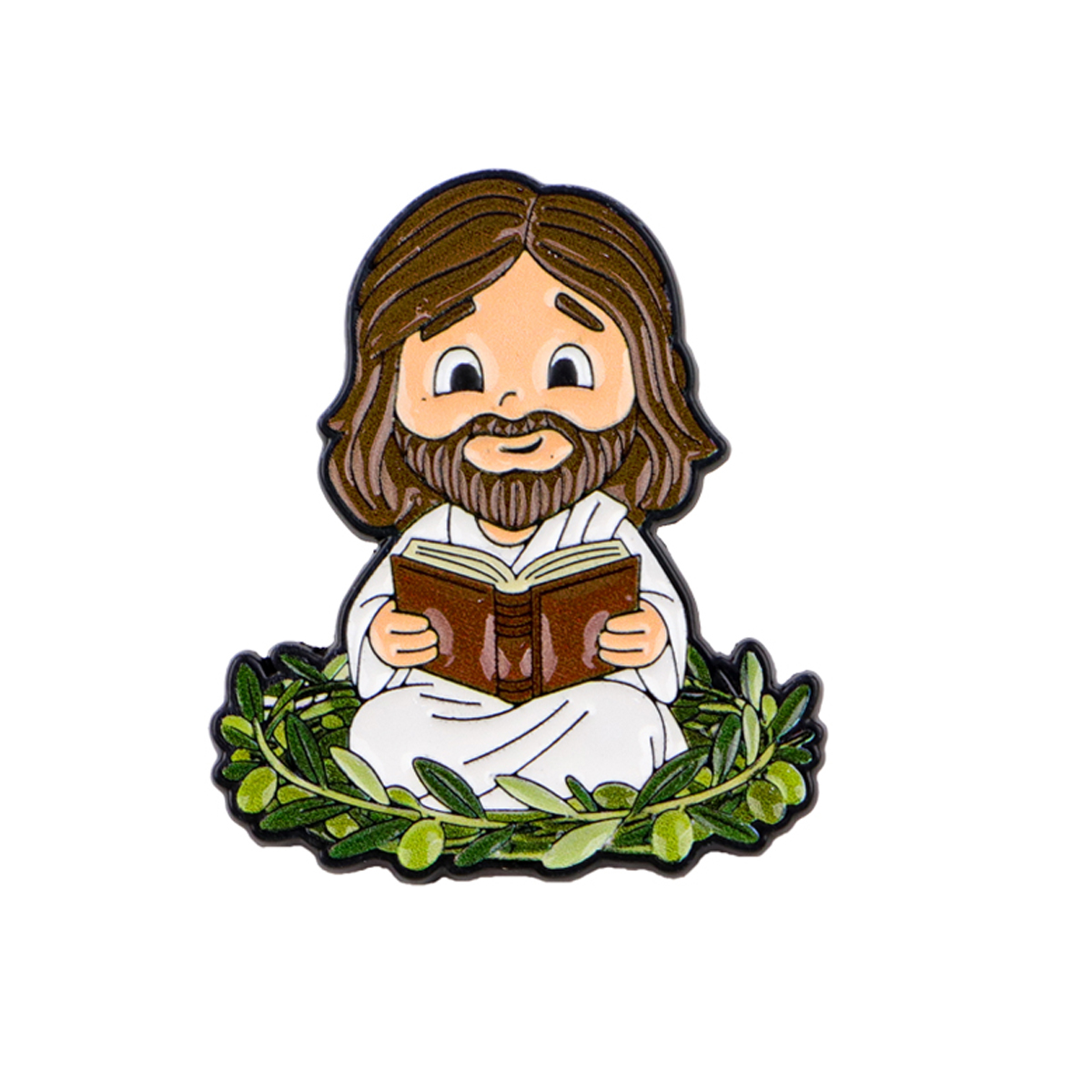 Emaliowana przypinka z Jezusem – Embroidery Jesus recenzja i cena