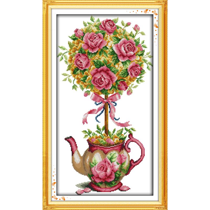 Magnolia kula z kwiatów róży i – Embroidery Rose Stitch recenzja i cena