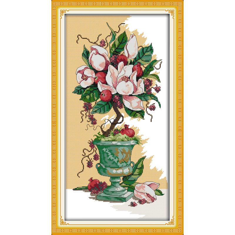 Magnolia kula z kwiatów róży i – Embroidery Rose Stitch recenzja i cena