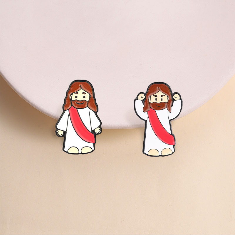 Przypinki emaliowane z krzyżem – Embroidery Jesus recenzja i cena