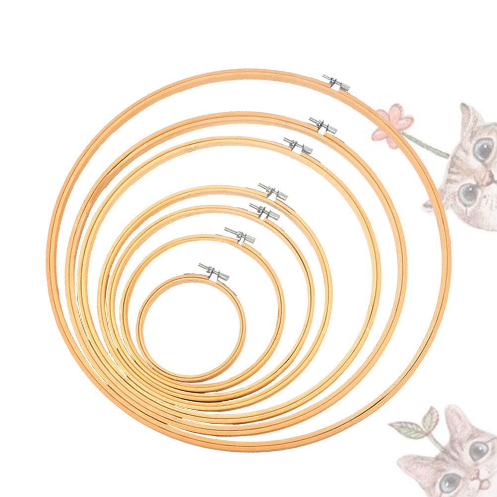 6 szt. ekologicznych bambusowy – Embroidery Ring Sizes recenzja i cena